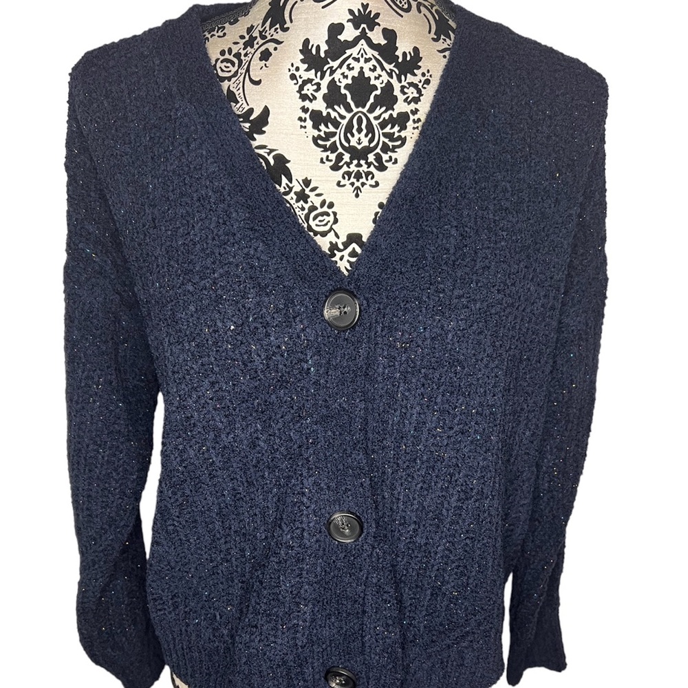Maurices Solid Metallic Button Down Cardigan - image 4